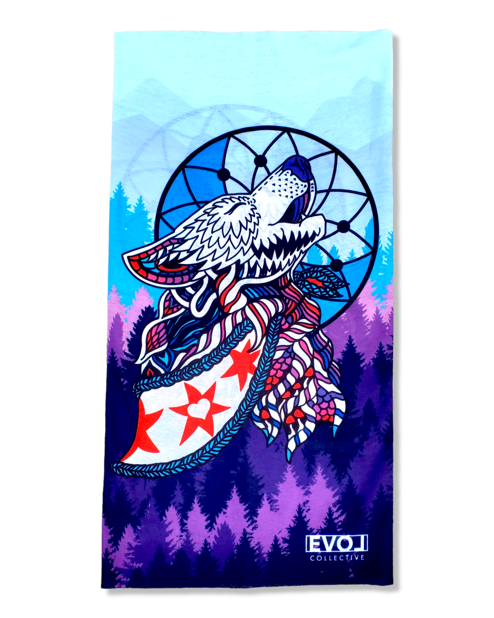 Mystic Wolf Gaiter Face Mask