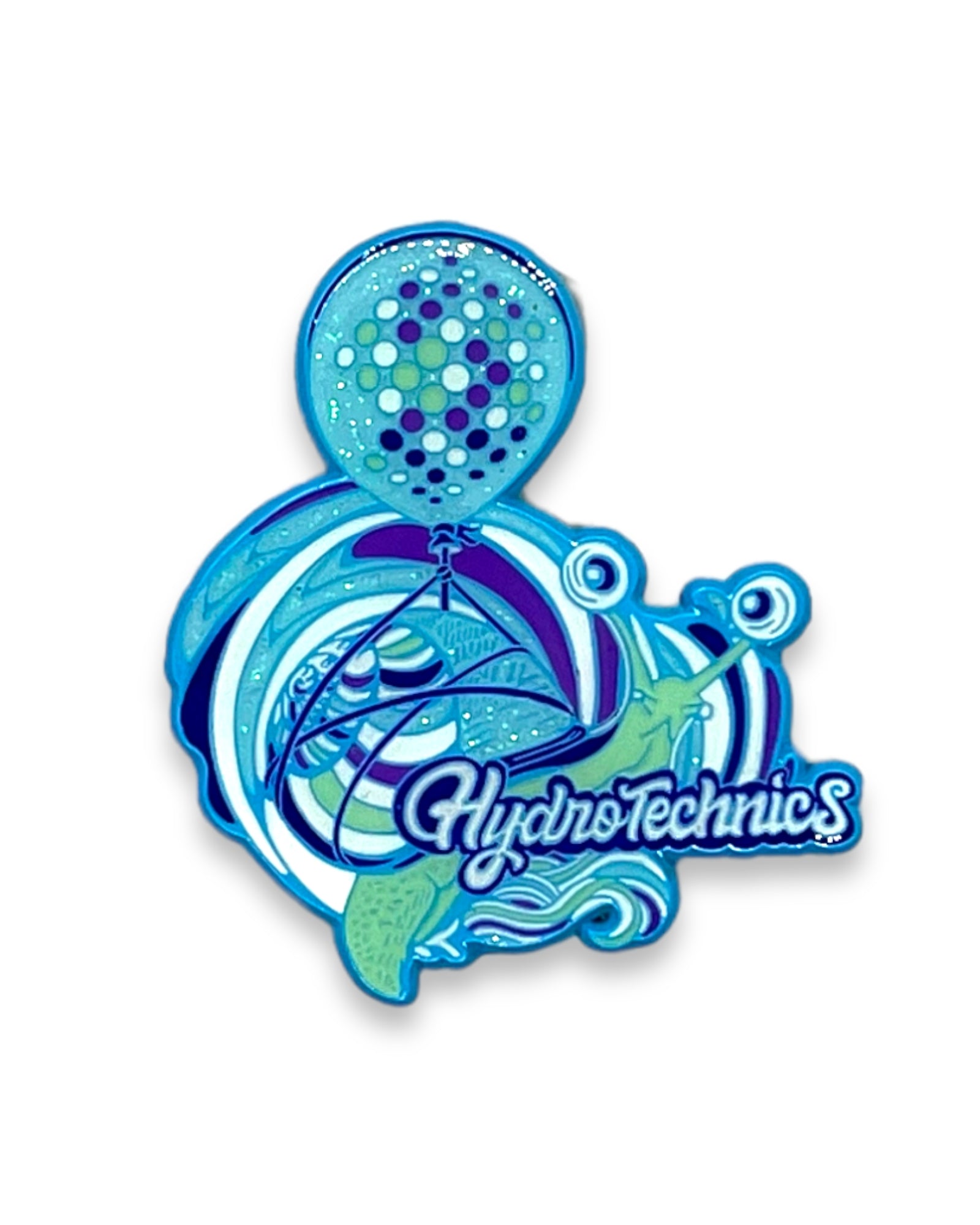 Benny The Snail Pin - Aqua