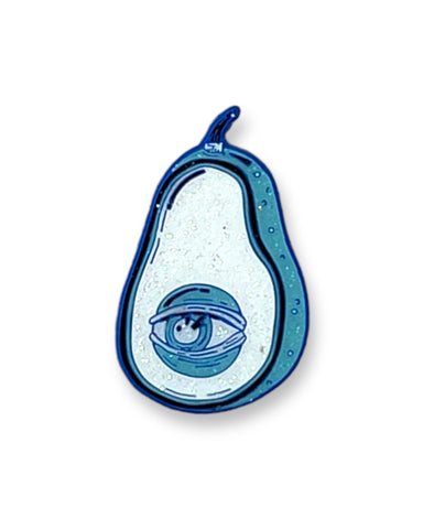 Mini Avocado Eye Pin - Blue