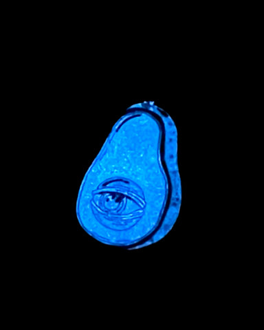 Mini Avocado Eye Pin - Blue
