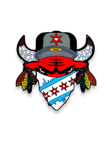 Madhouse - Chicago Bulls and Blackhawks Tribute  pin