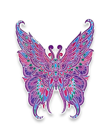 Eccentric Butterfly Pin -  Amethyst