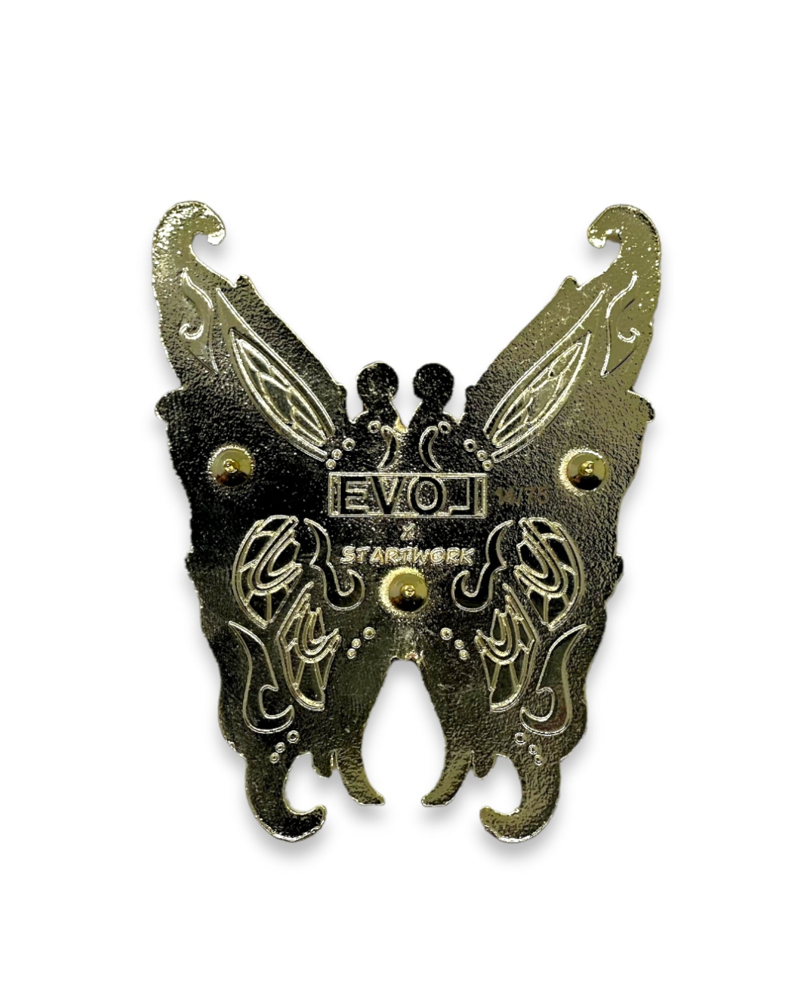 Eccentric Butterfly - Golden Green Pin