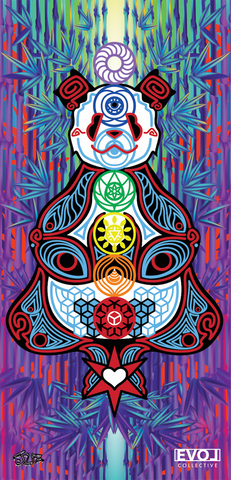 Chakra Panda Sublimated Tapestry