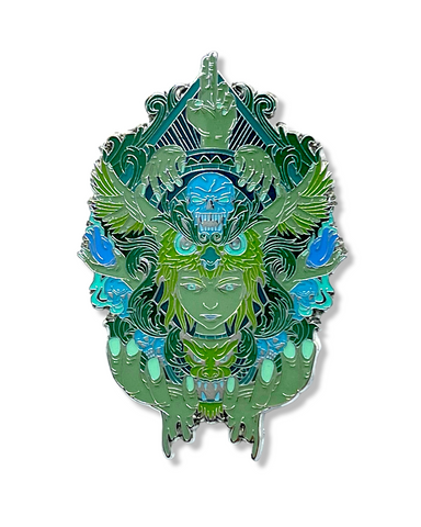 Sacred Goddess Pin - Green