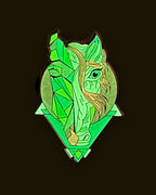 Gemini Horse Pin