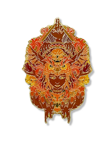 Sacred Goddess Pin - Gold Metal