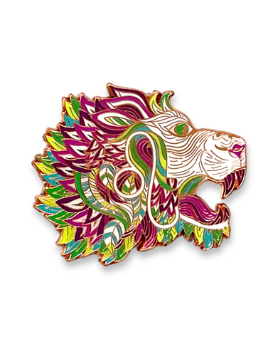 Leo Lion Pin