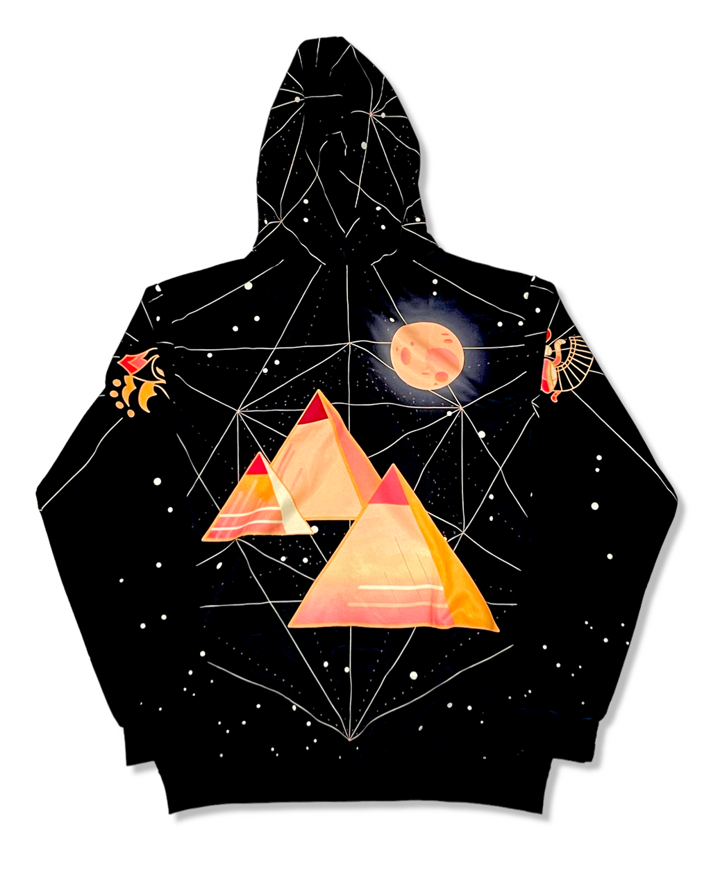 Bastet Amulet Zip-Up Hoodie