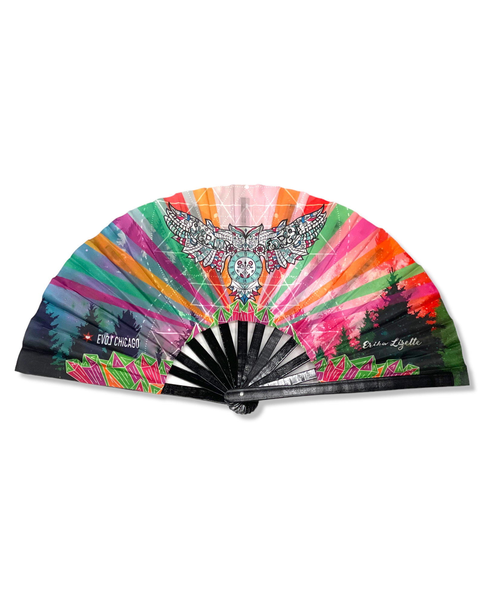 Sherwood Forest Owl Hand Fan Main image