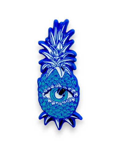Pineapple Eye V2 Pin - Blue