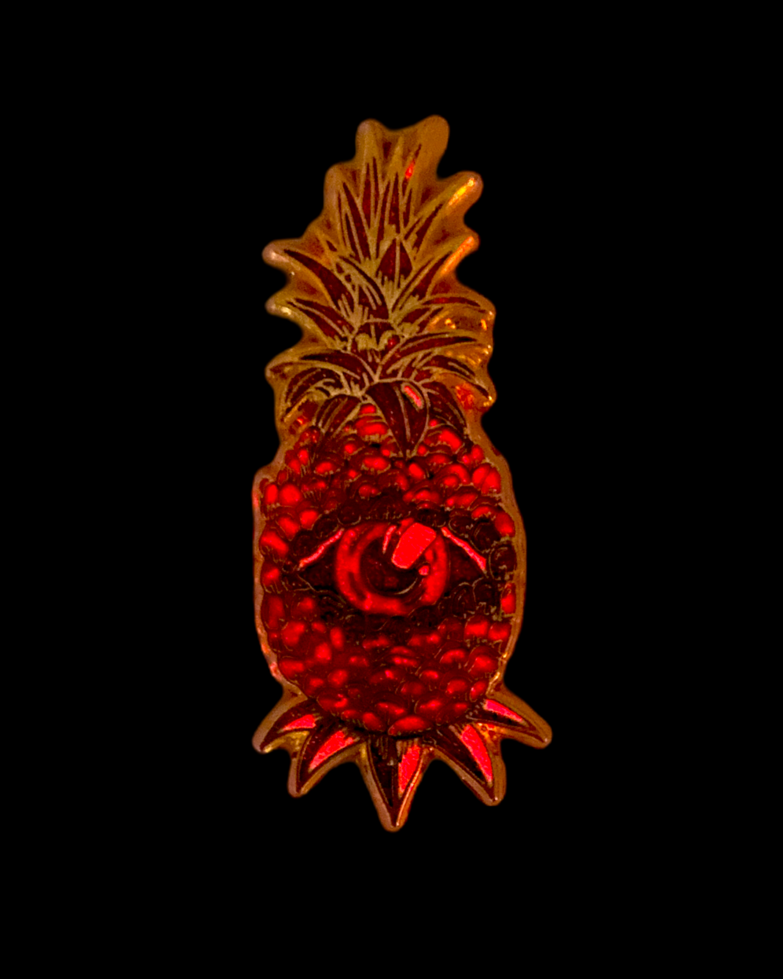 Pineapple Eye V2 Pin - Red