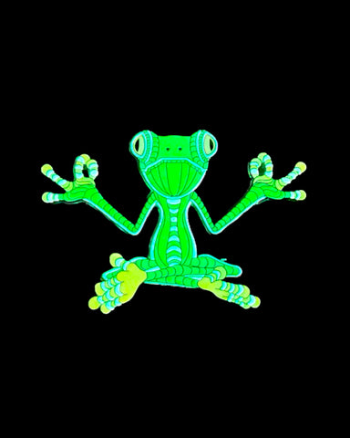 Meditating Frog Pin