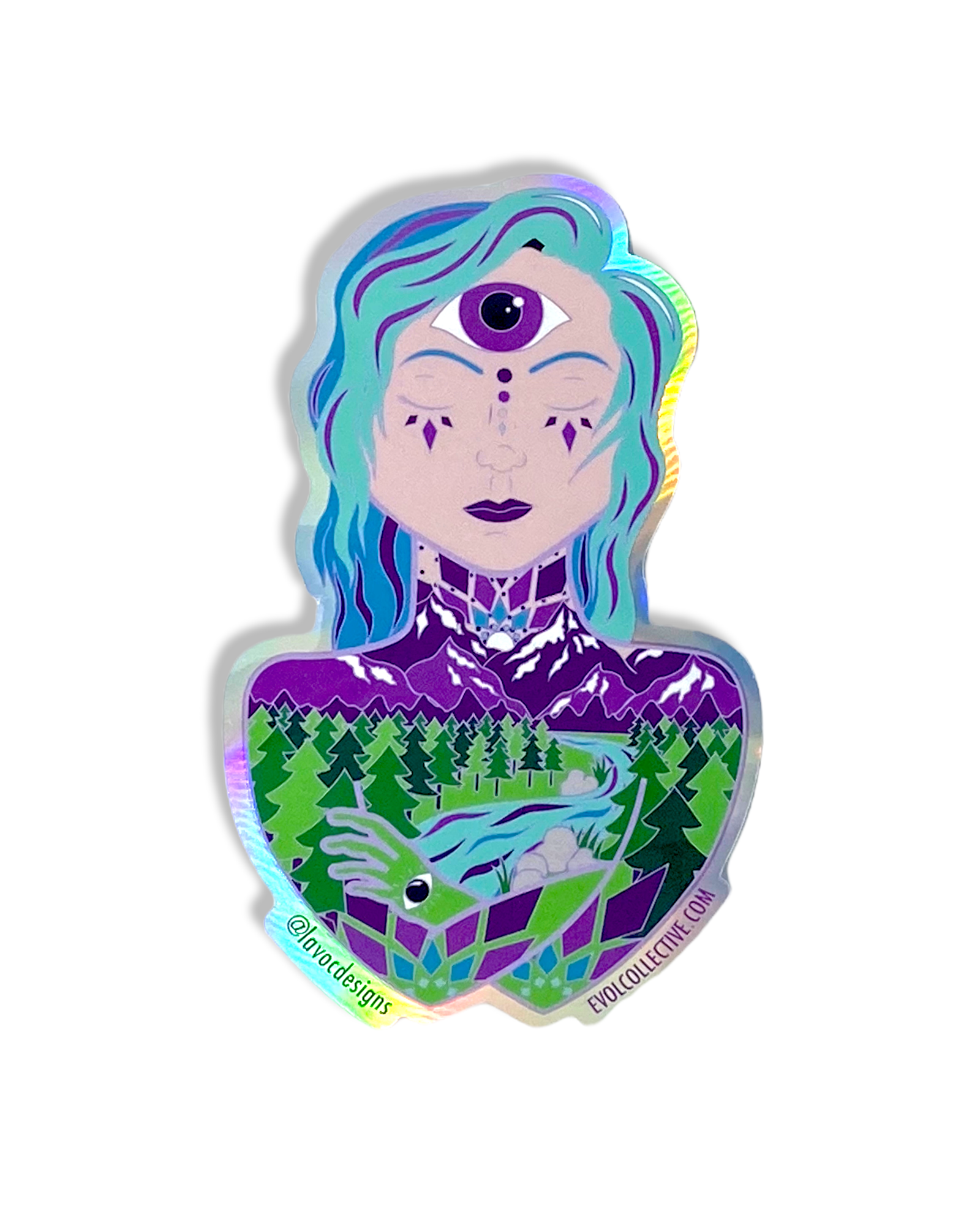Colorado Mountain Girl Sticker Main image