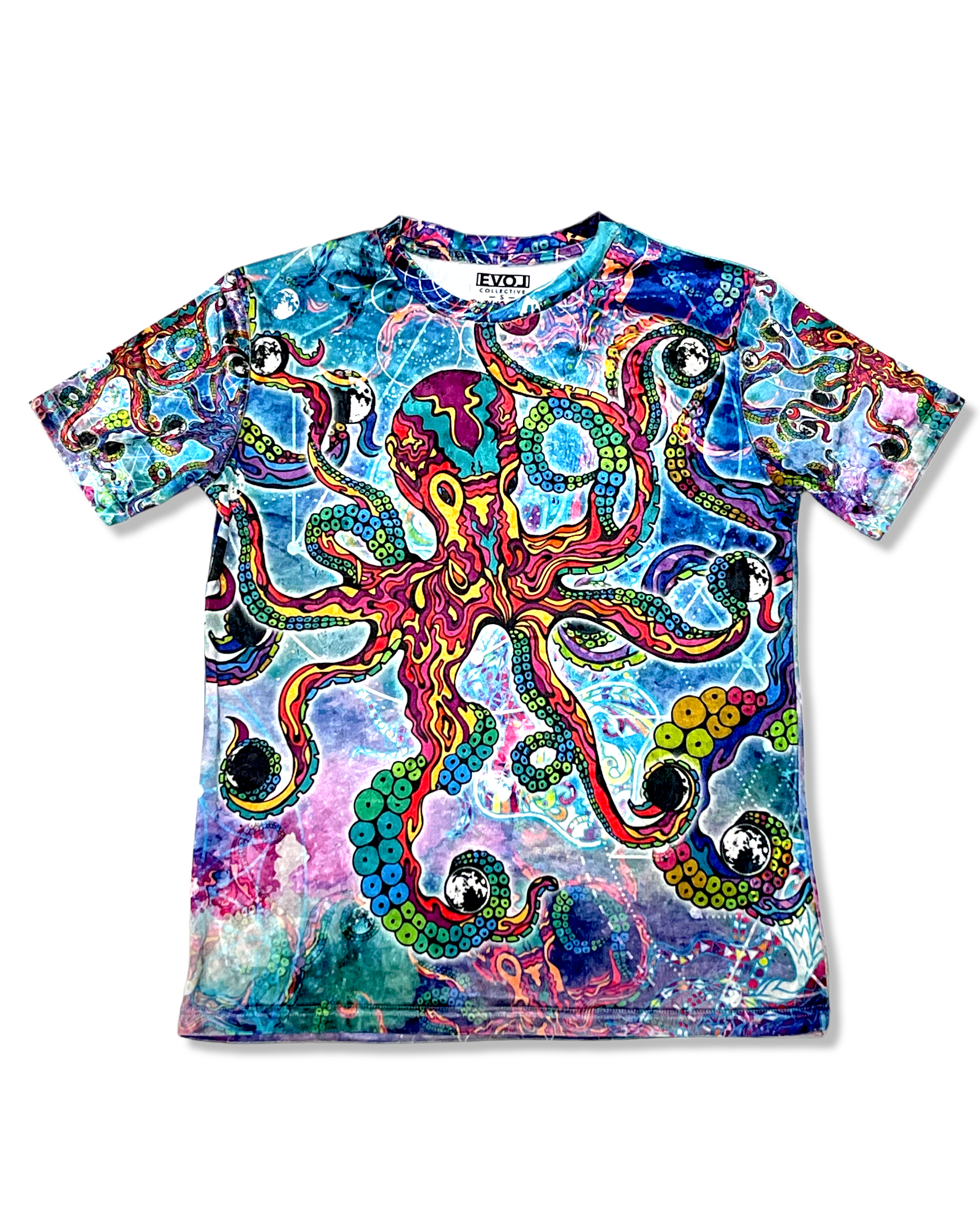 Cosmic Octopus Crushed Velvet T-Shirt