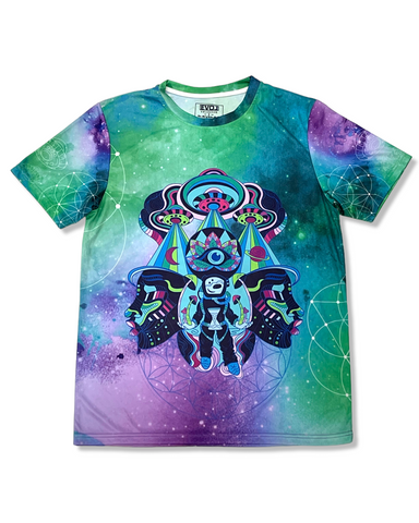 Psychedelic Space Traveler Sublimated T-Shirt